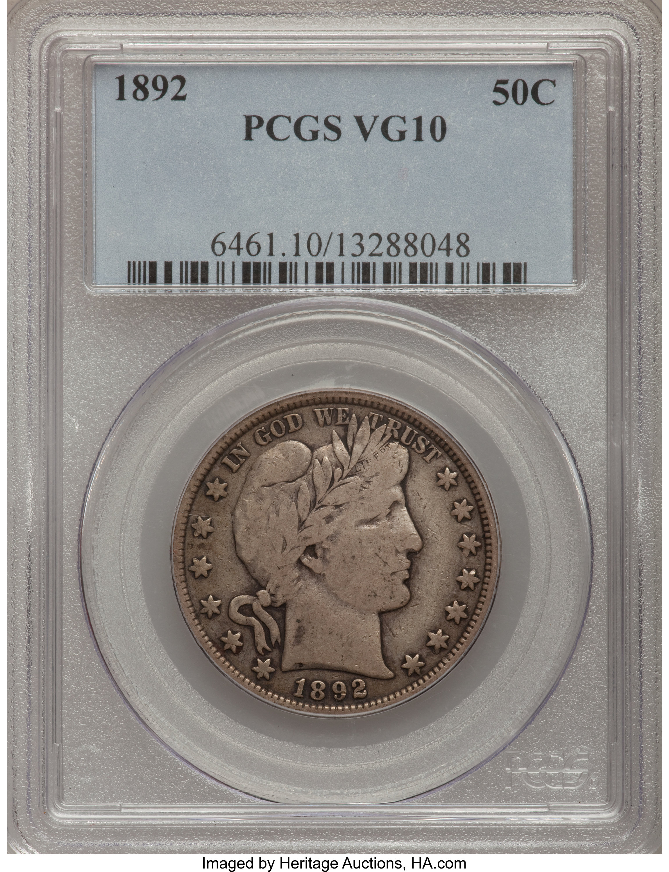 Image for 1892 50c VG10