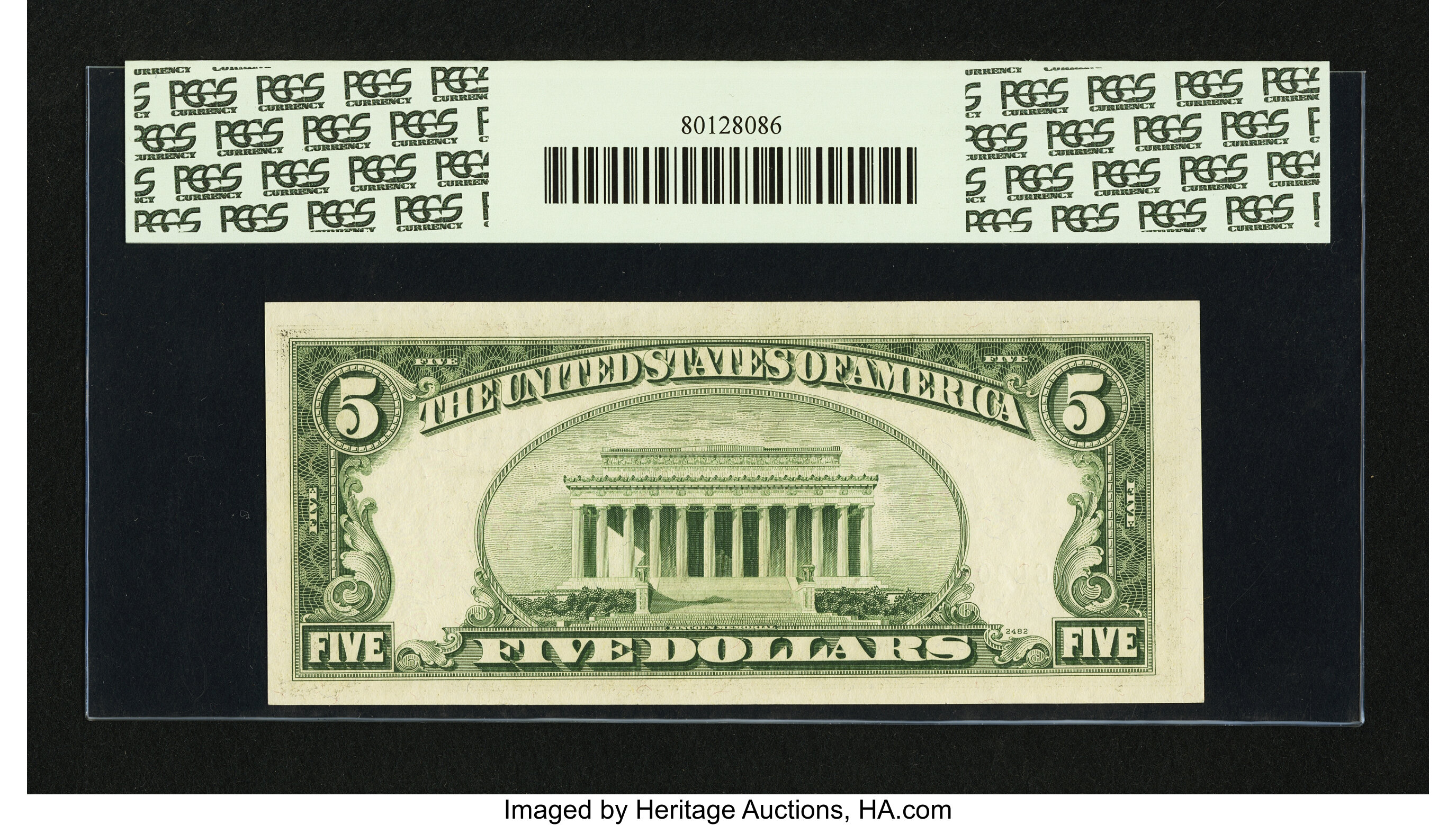image for: Fr. 1966-G $5 1950E Federal Reserve Note. PCGS Very Choice New 64PPQ....
