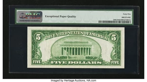 image for: Fr. 1950-H $5 1928 Federal Reserve Note. PMG Choice Extremely Fine 45 EPQ....