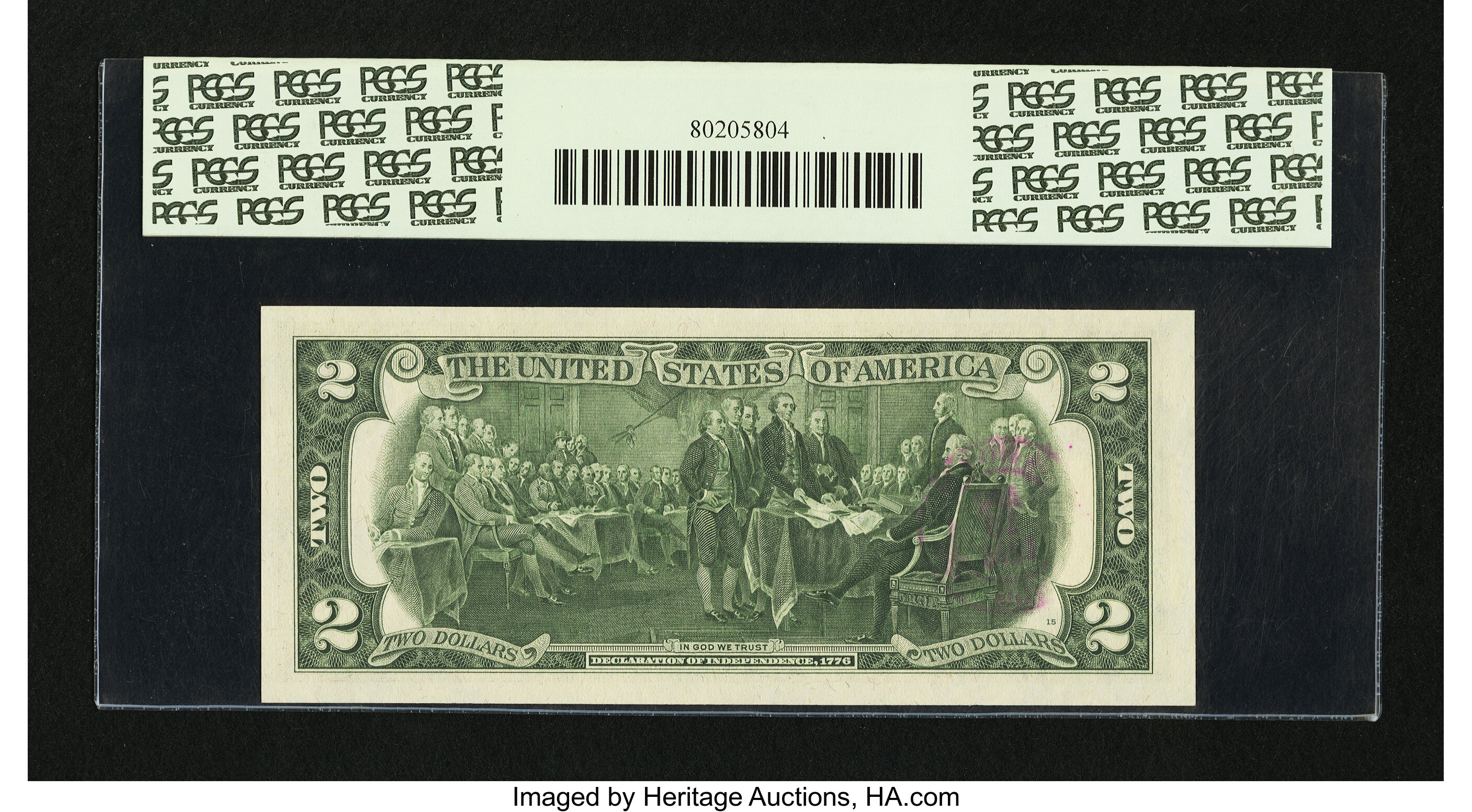 image for: First Day of Issue Postally Cancelled Fr. 1935-D* $2 1976 Federal Reserve Star Note. PCGS Choice New 63....