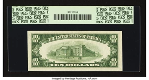 image for: Fr. 2012-B $10 1950B Federal Reserve Note. PCGS Choice About New 55PPQ....
