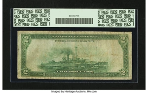 image for: Fr. 768 $2 1918 Federal Reserve Bank Note. PCGS Apparent Very Good 10....