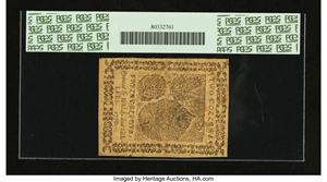 image for: Continental Currency May 9, 1776 $2 PCGS Extremely Fine 45....