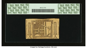 image for: New York August 25, 1774 (Water Works) 1s PCGS Extremely Fine 40PPQ....