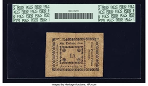 image for: South Carolina October 19, 1776 $6 PCGS Apparent Very Fine 25....