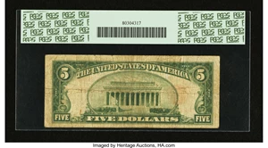 image for: Fr. 1526* $5 1928A Legal Tender Note. PCGS Apparent Very Good 10....