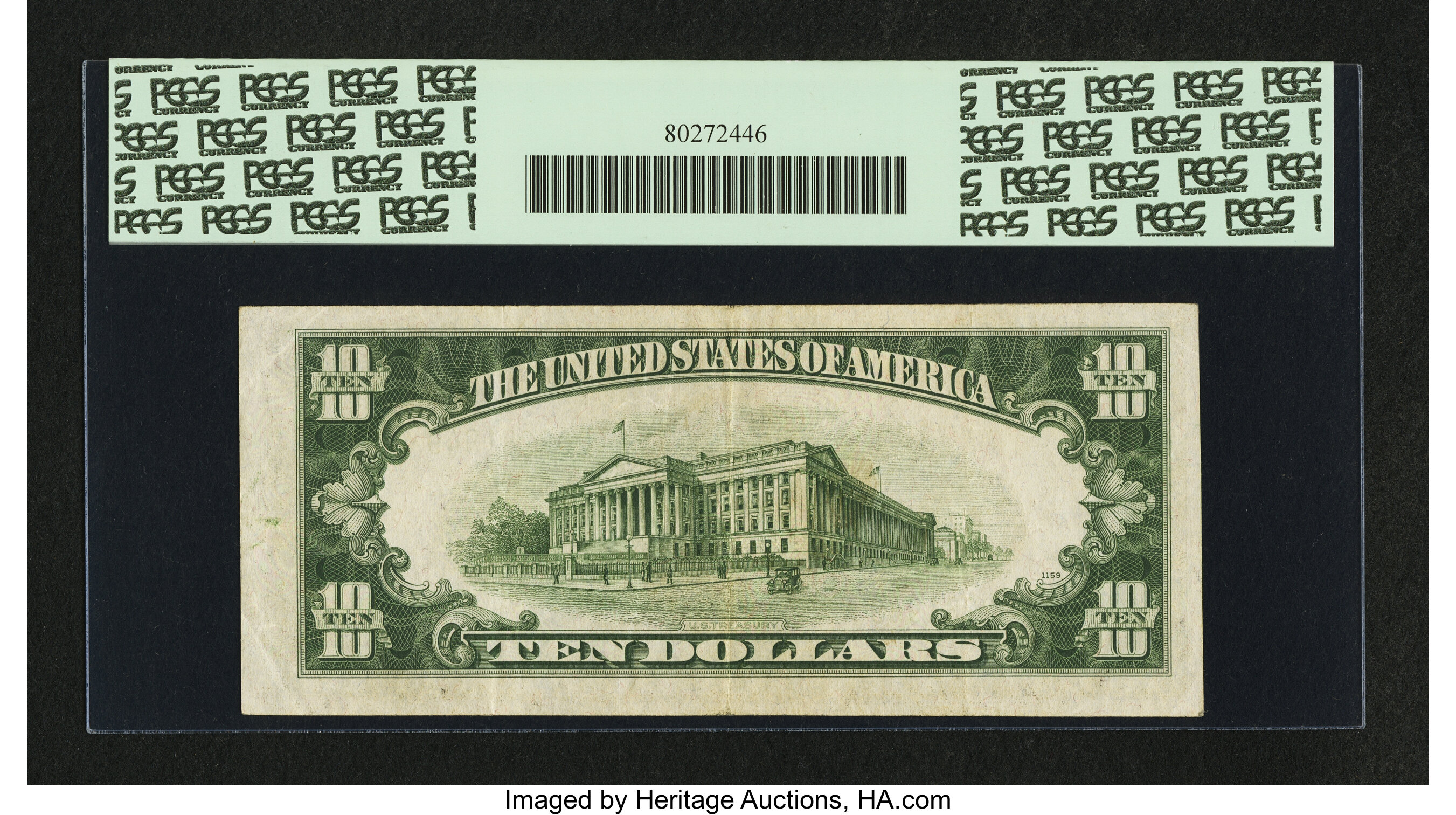 image for: Fr. 2007-L* $10 1934B Federal Reserve Note. PCGS Extremely Fine 40PPQ....