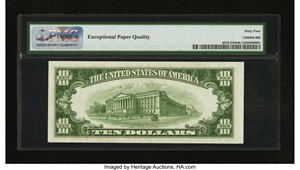 image for: Fr. 2010-D $10 1950 Federal Reserve Note. PMG Choice Uncirculated 64 EPQ....