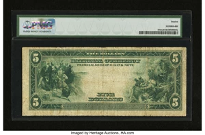 image for: Fr. 784 $5 1918 Federal Reserve Bank Note PMG Fine 12....