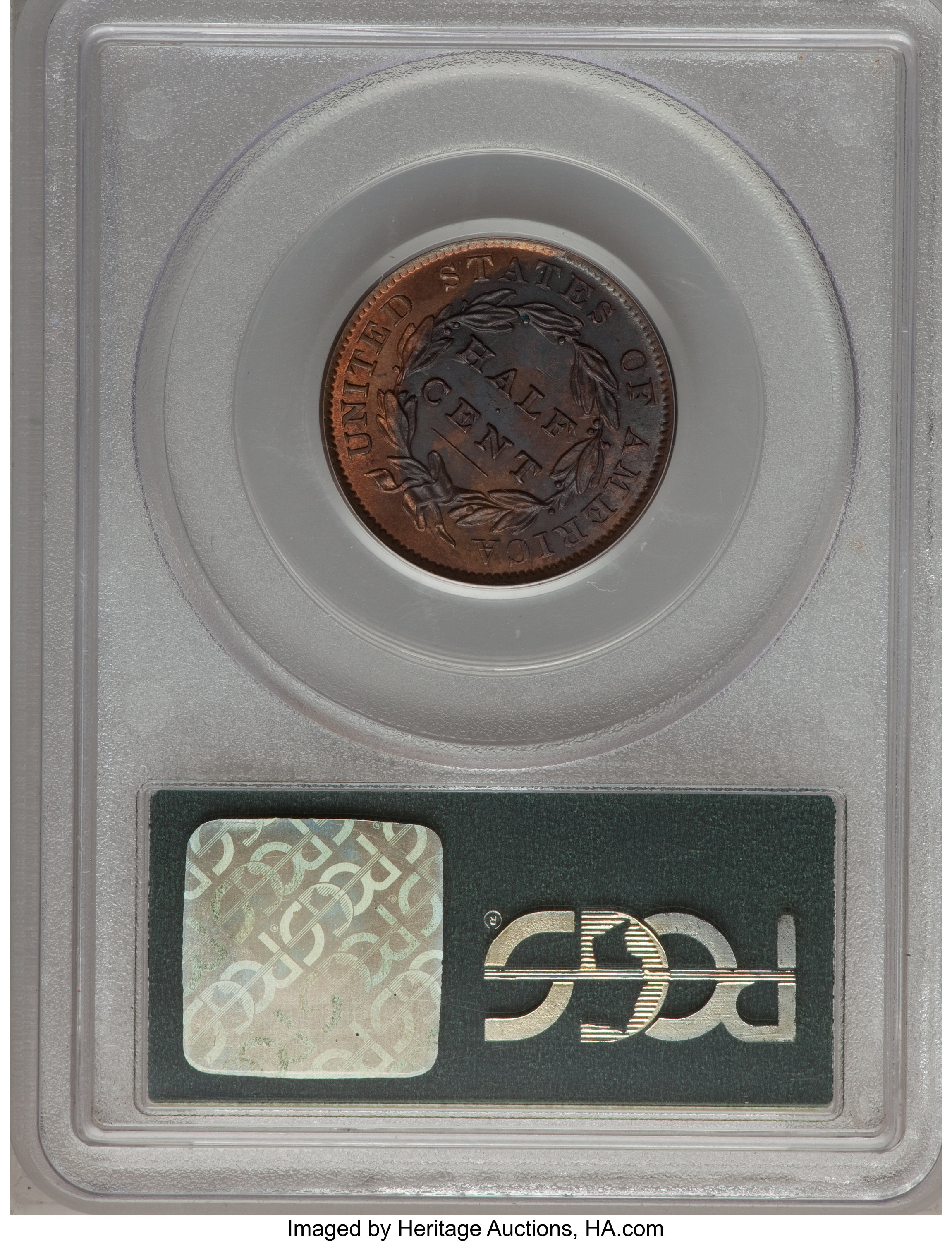 1833 1/2c MS RB MS63 RB thumbnail 14