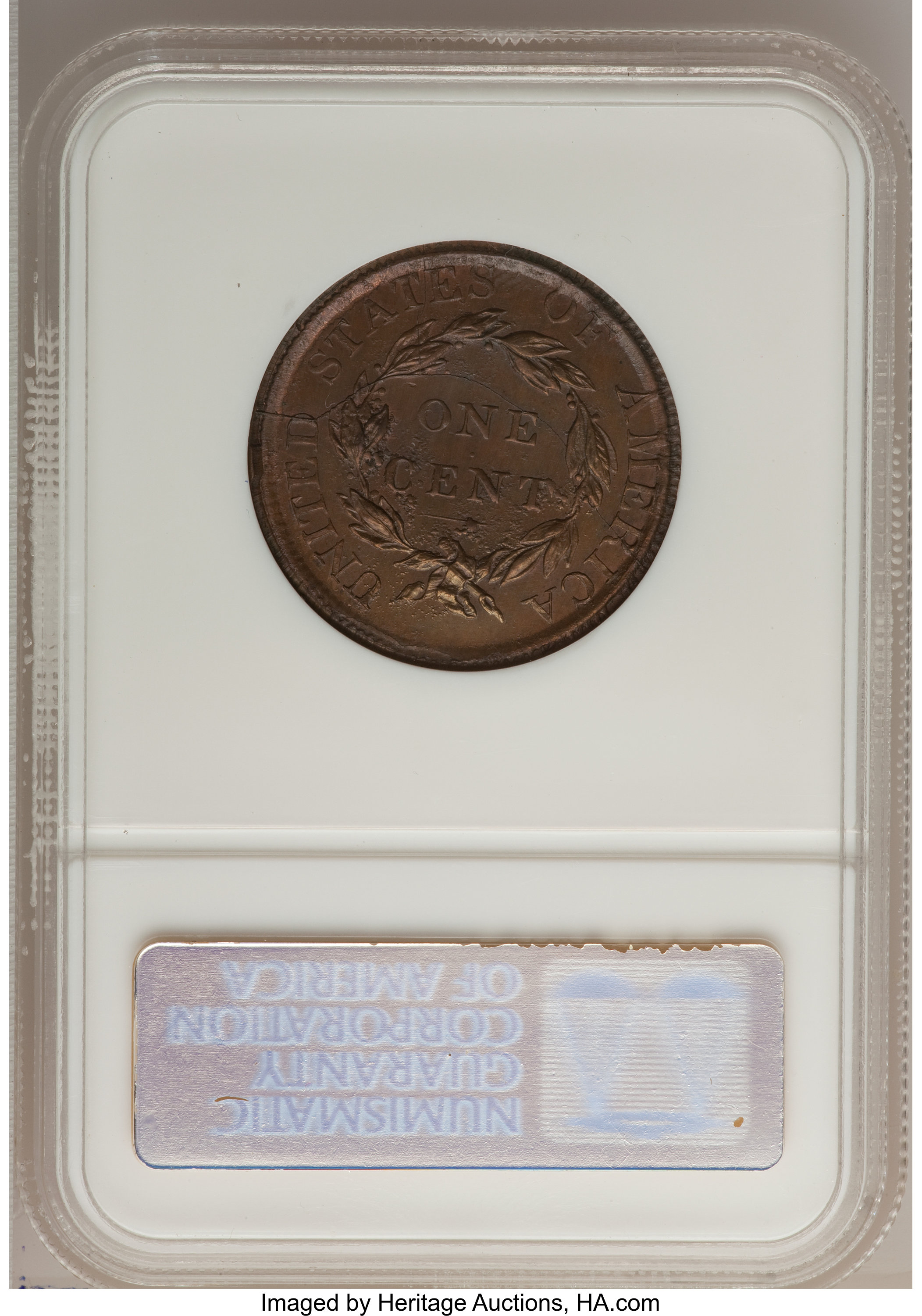 image for: 1823 1C Restrike MS64 Brown NGC. N-3, R.2....