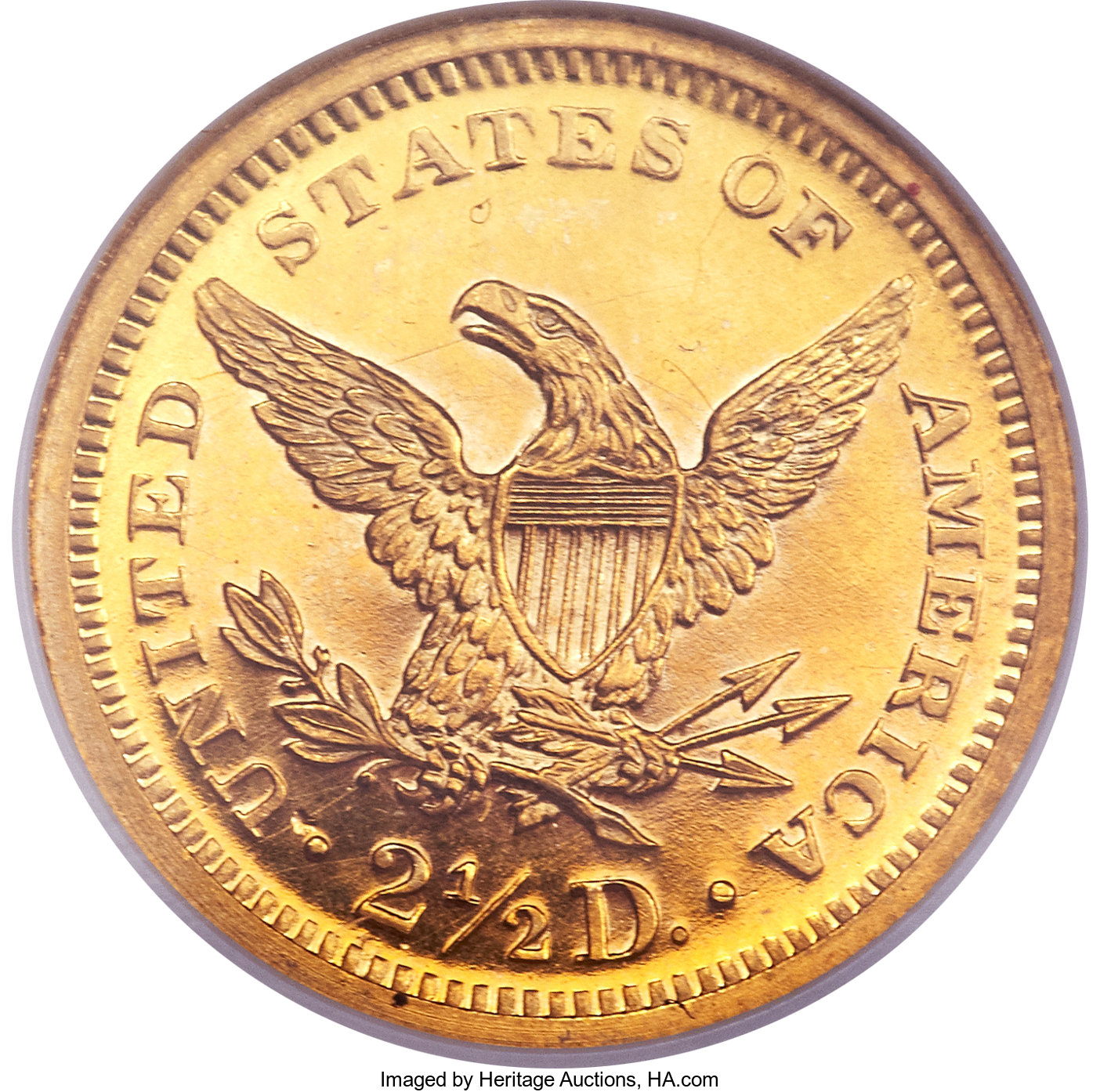 image for: 1875 $2 1/2 PR64 Cameo NGC. CAC....