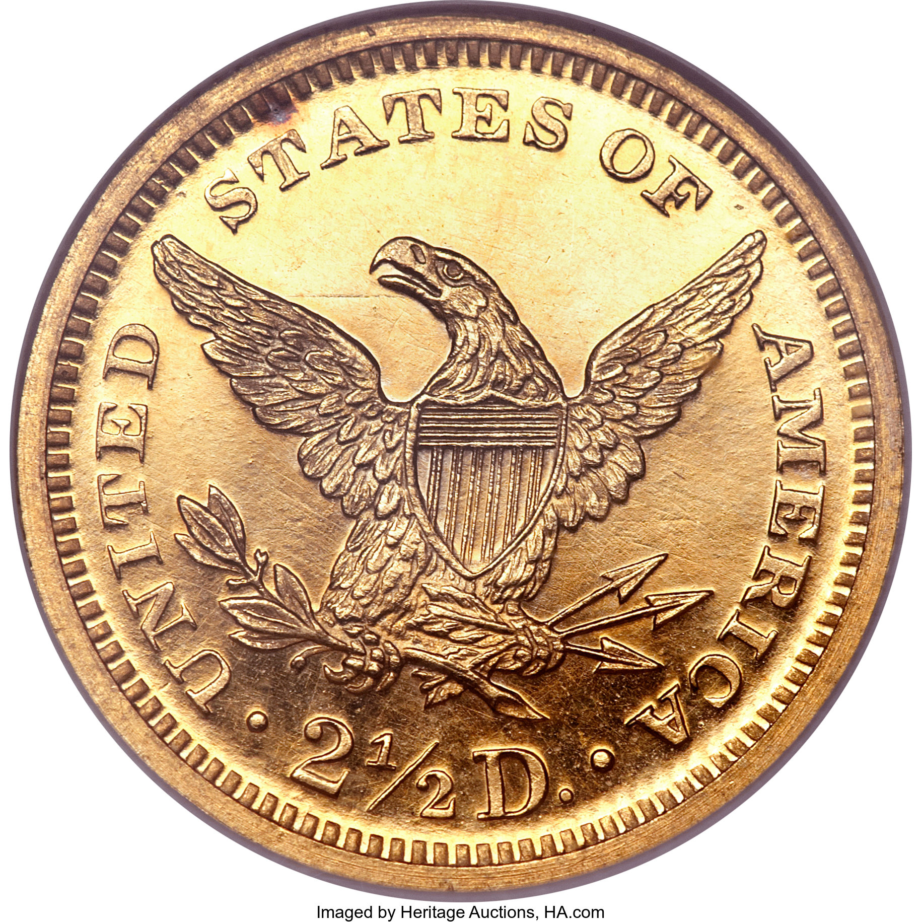 image for: 1875 $2 1/2 PR64 Cameo NGC. CAC....