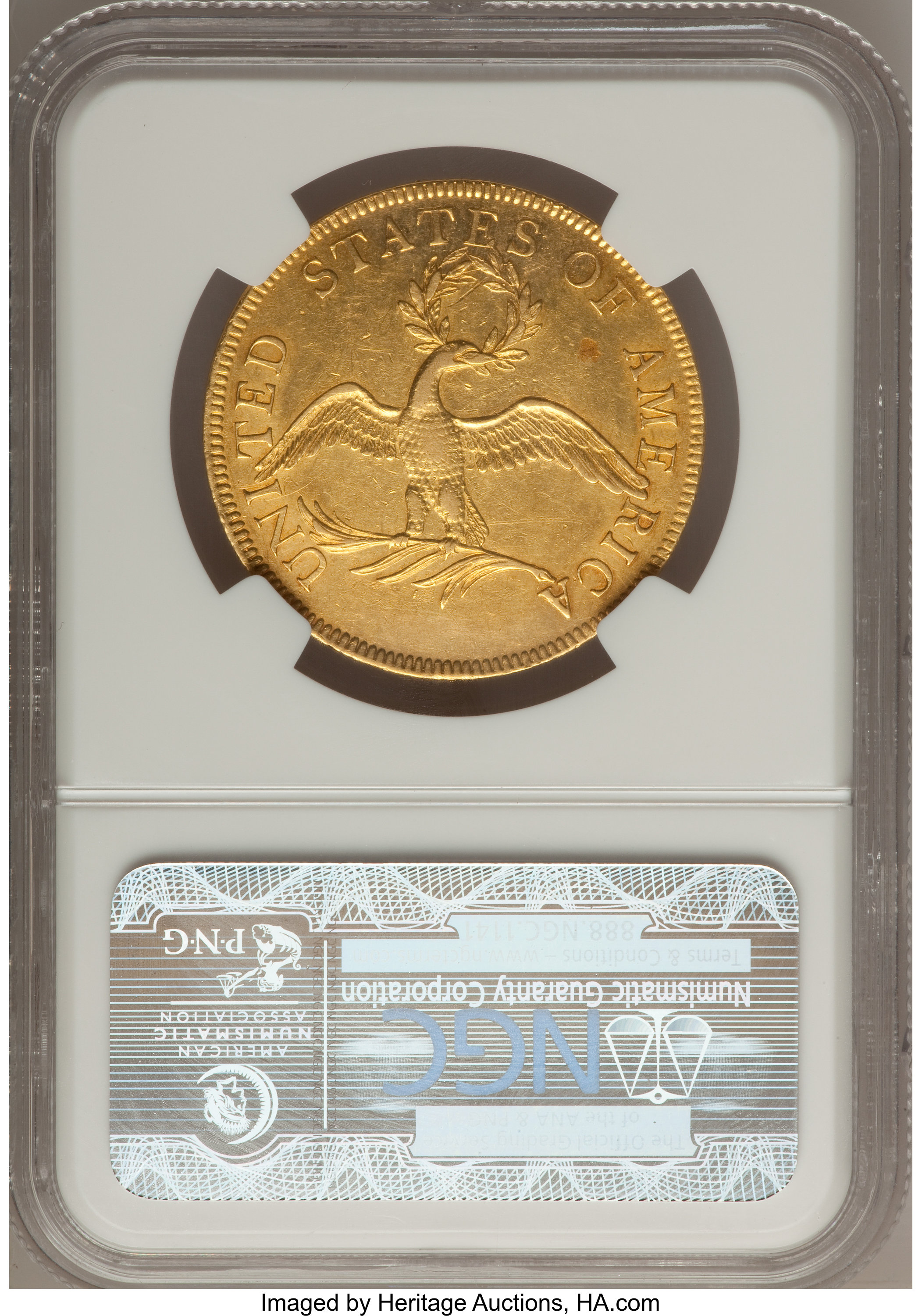 image for: 1797 $10 Small Eagle AU53 NGC. Breen-6833, BD-1, R.5....