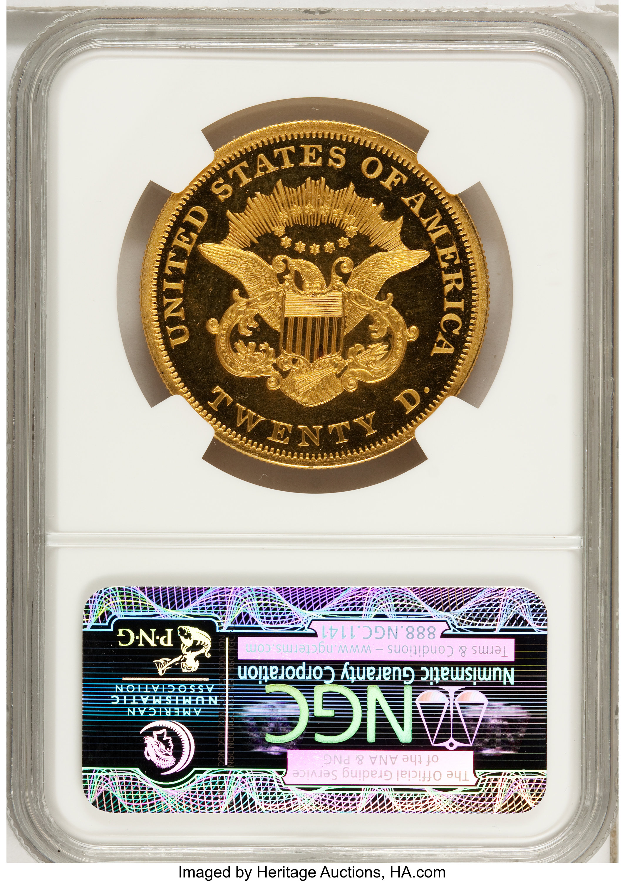 image for: 1864 $20 PR65 Ultra Cameo NGC....