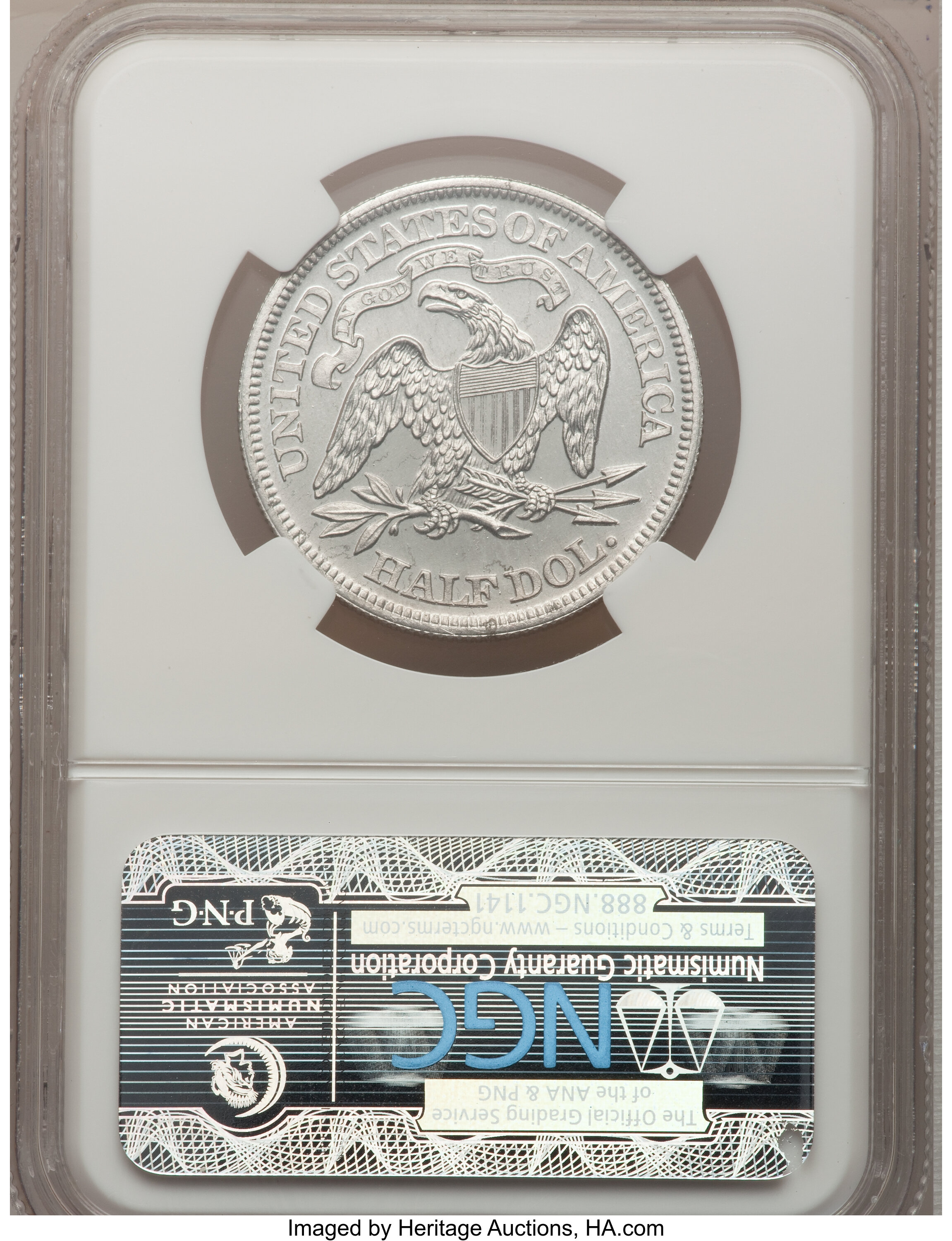 image for: 1863 50C Half Dollar, Judd-344, Pollock-416, High R.7, PR65+ NGC....