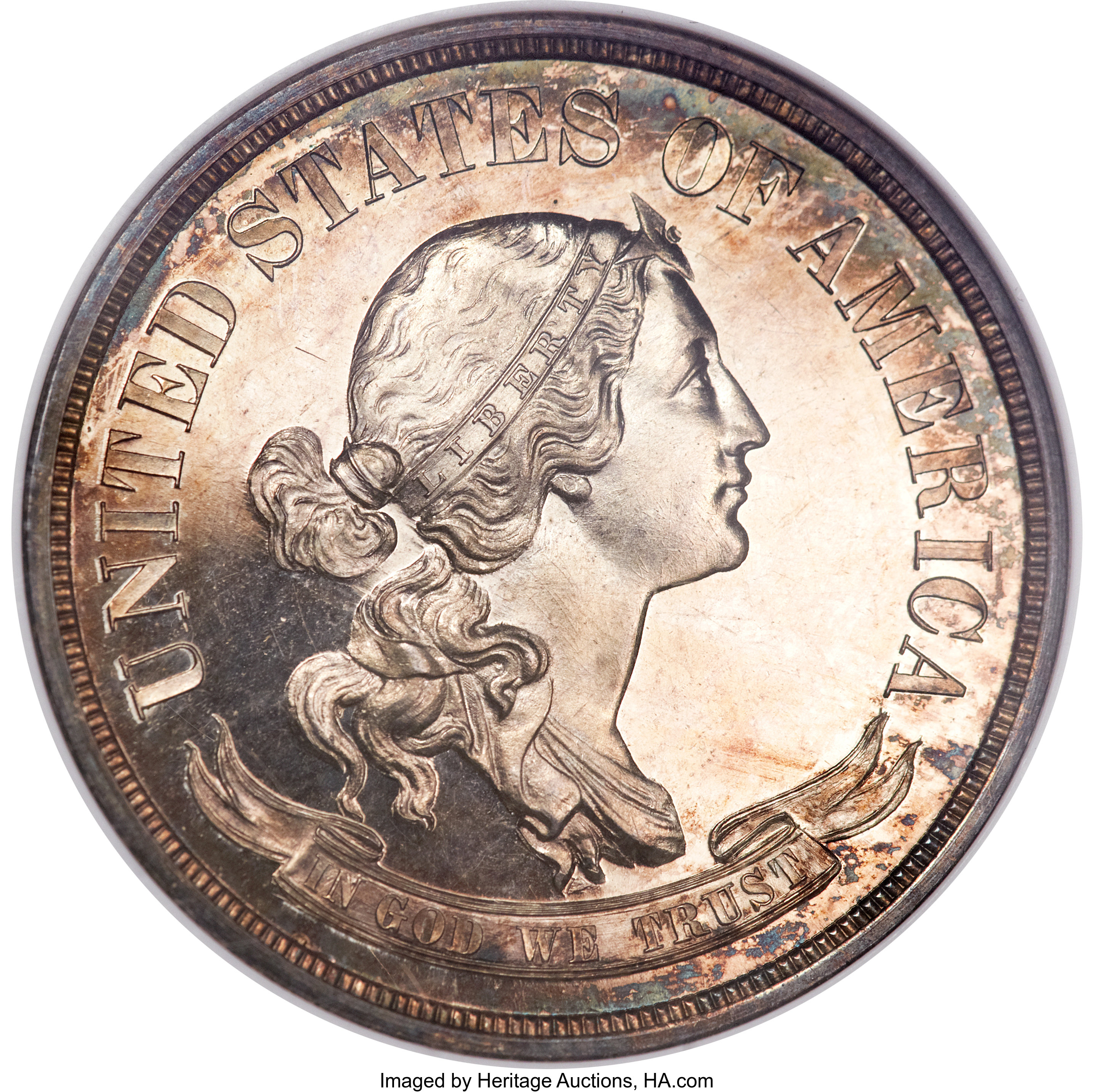 image for: 1870 50C Standard Silver Half Dollar, Judd-988, Pollock-1117, High R.7, PR66 Cameo NGC....