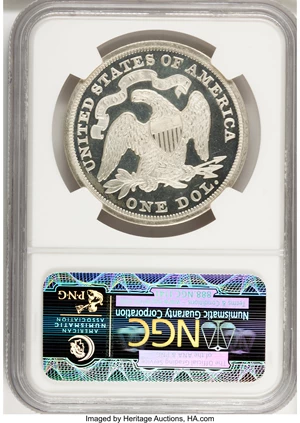 image for: 1870 $1 Dollar, Judd-1003, Pollock-1135, Low R.7, PR65 Ultra Cameo NGC....