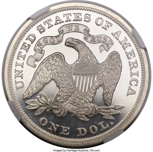 image for: 1870 $1 Dollar, Judd-1003, Pollock-1135, Low R.7, PR65 Ultra Cameo NGC....
