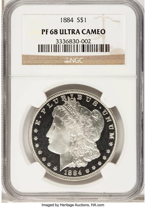 image for: 1884 $1 PR68 Ultra Cameo NGC....