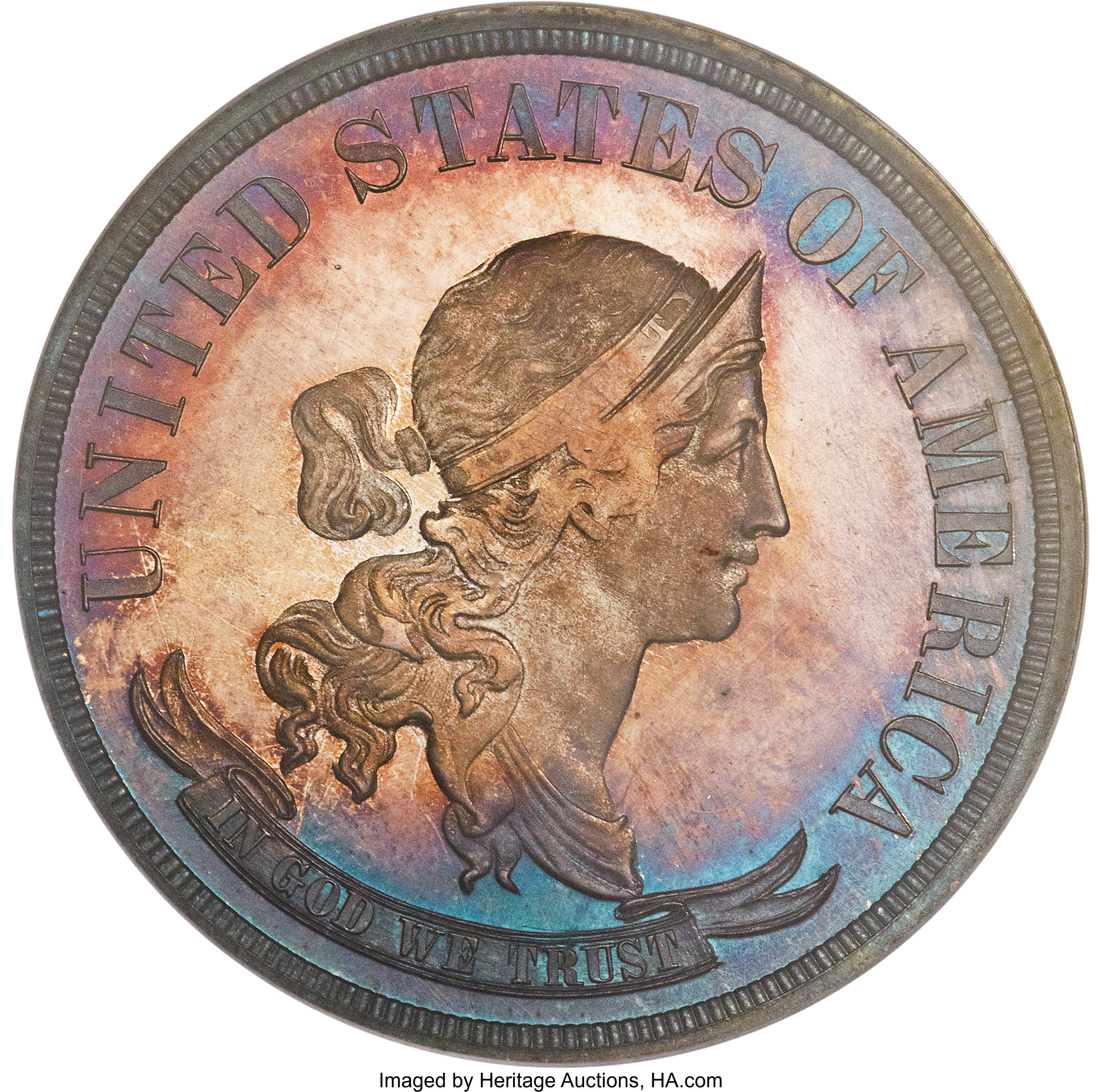 image for: 1870 50C Standard Silver Half Dollar, Judd-952, Pollock-1095, Low R.7, PR63 PCGS....