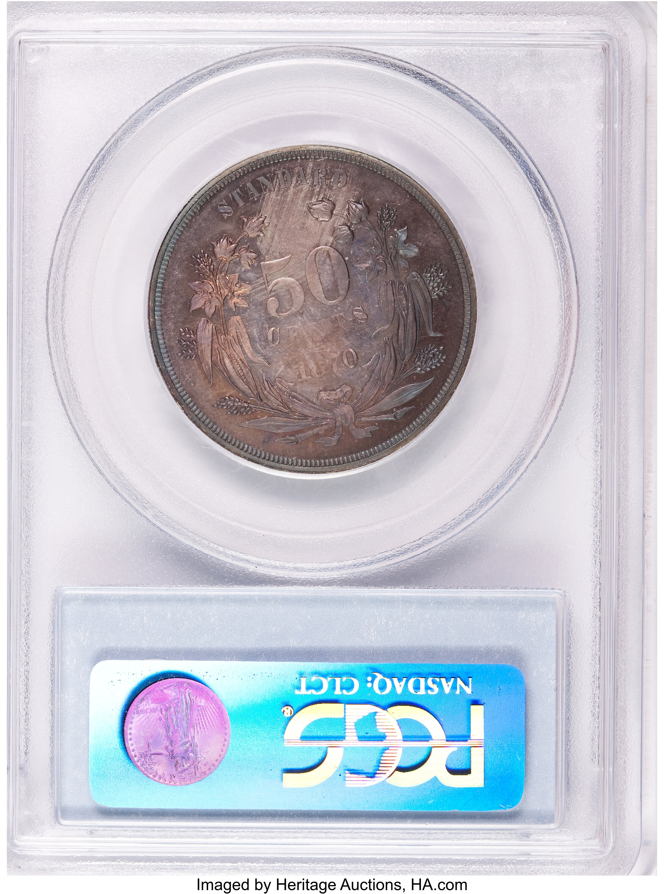 image for: 1870 50C Standard Silver Half Dollar, Judd-952, Pollock-1095, Low R.7, PR63 PCGS....