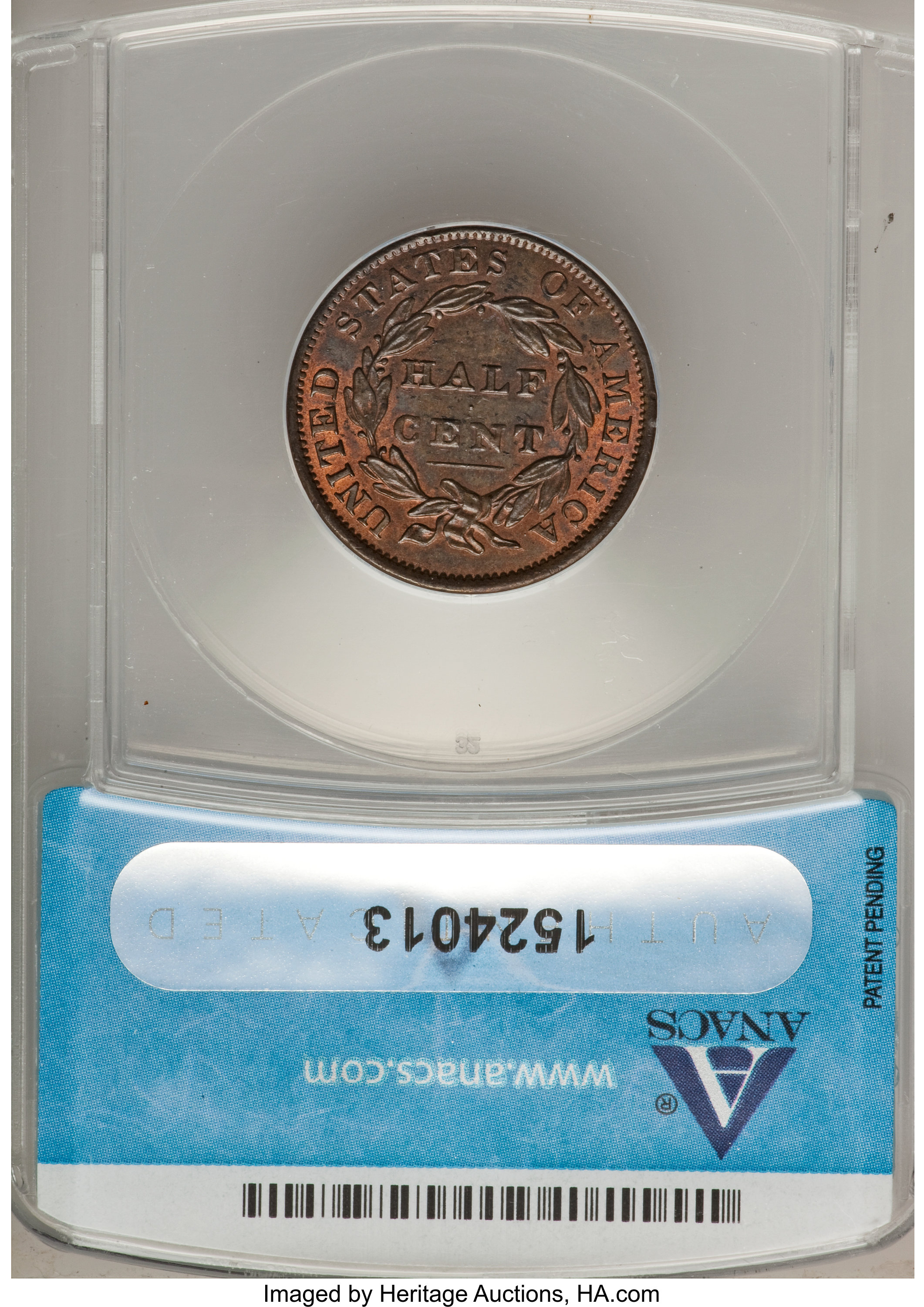 1834 1/2c MS RB MS63 RB thumbnail 6