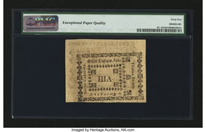 image for: South Carolina October 19, 1776 $8 PMG Choice Extremely Fine 45 EPQ....