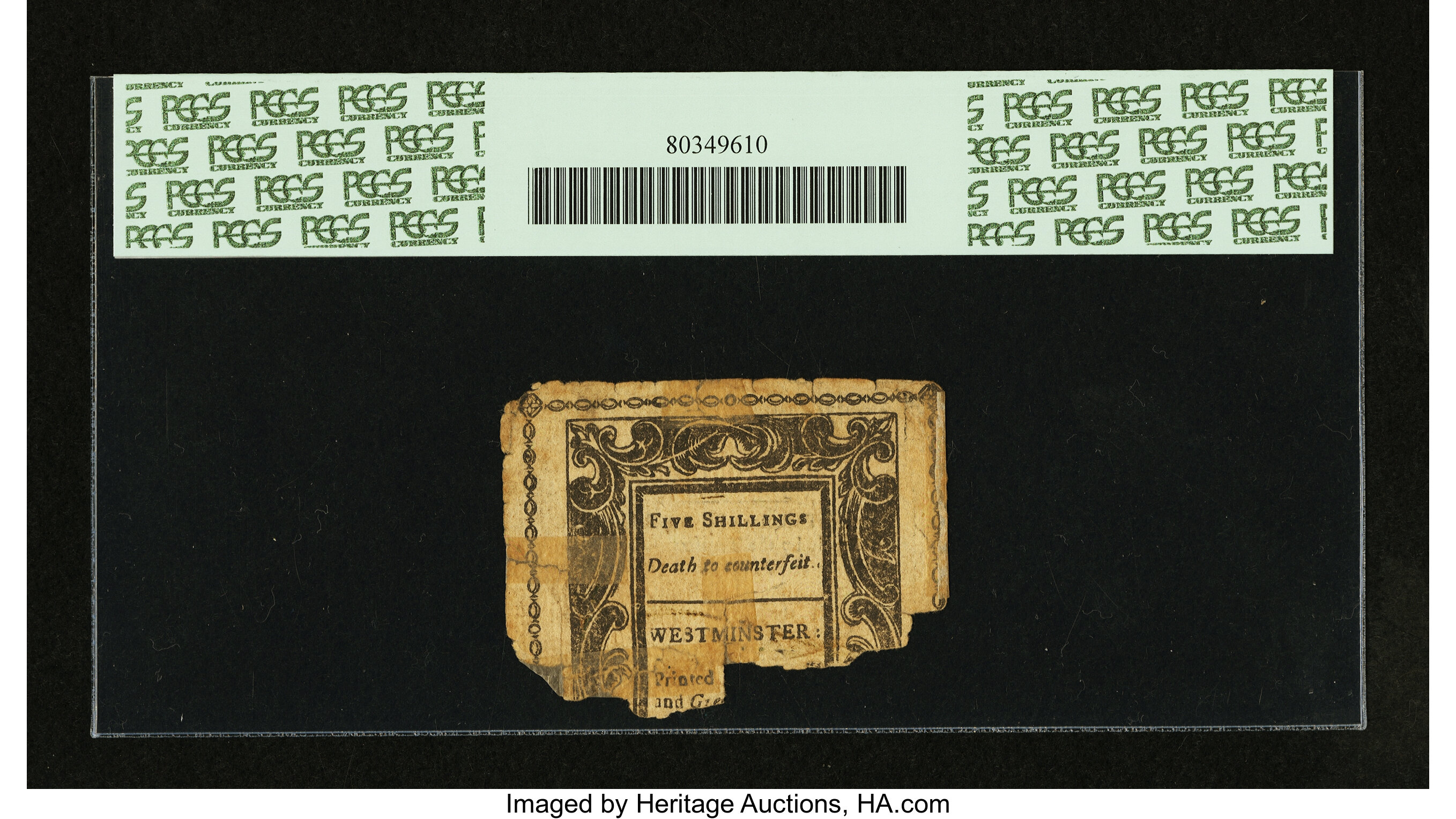 image for: Vermont February 1781 5s PCGS Apparent Fine 15....