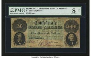 image for: T1 $1000 1861 PF-1 Cr. 1....