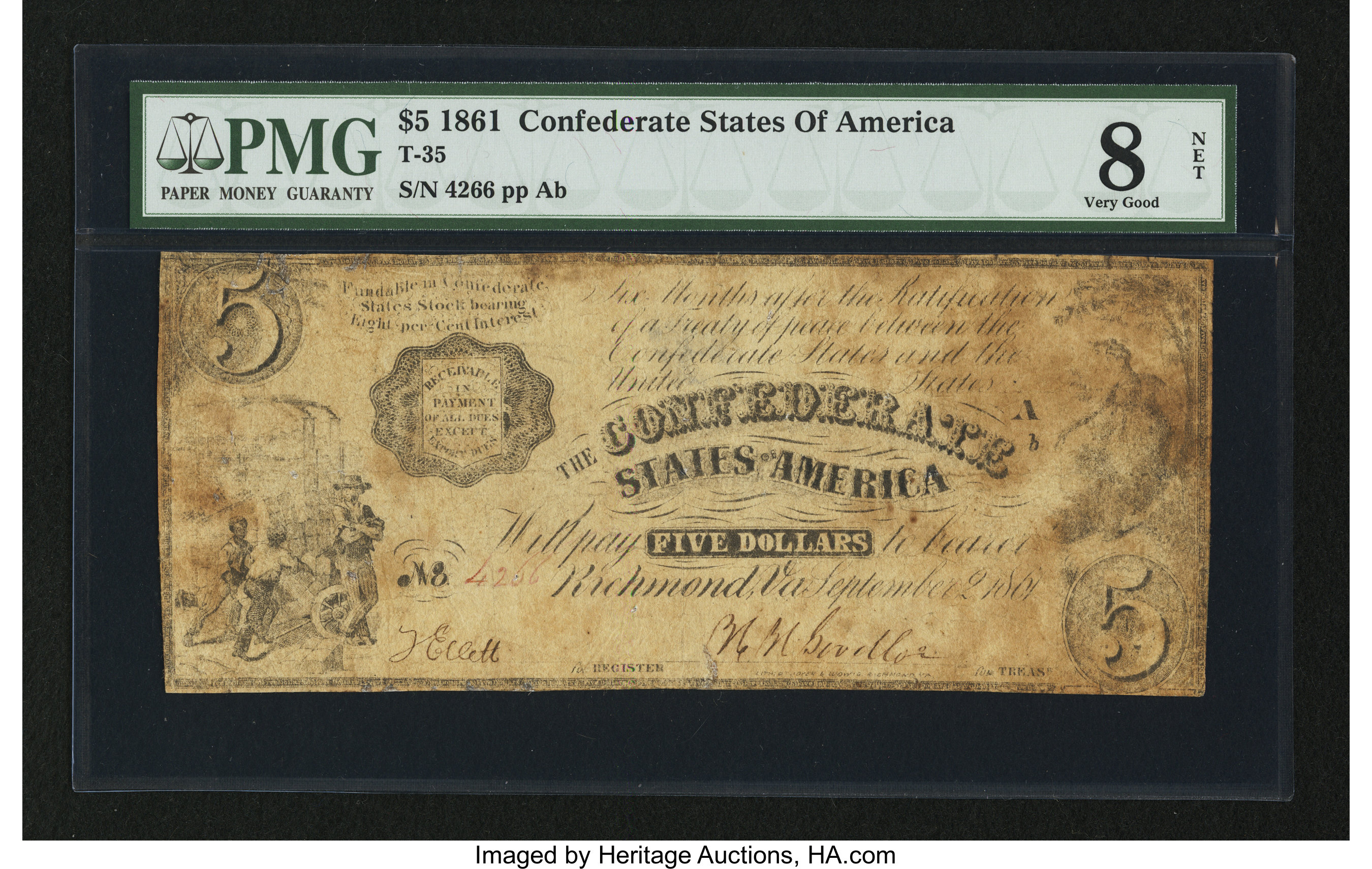 image for: T35 $5 1861 PF-1 Cr. 271....