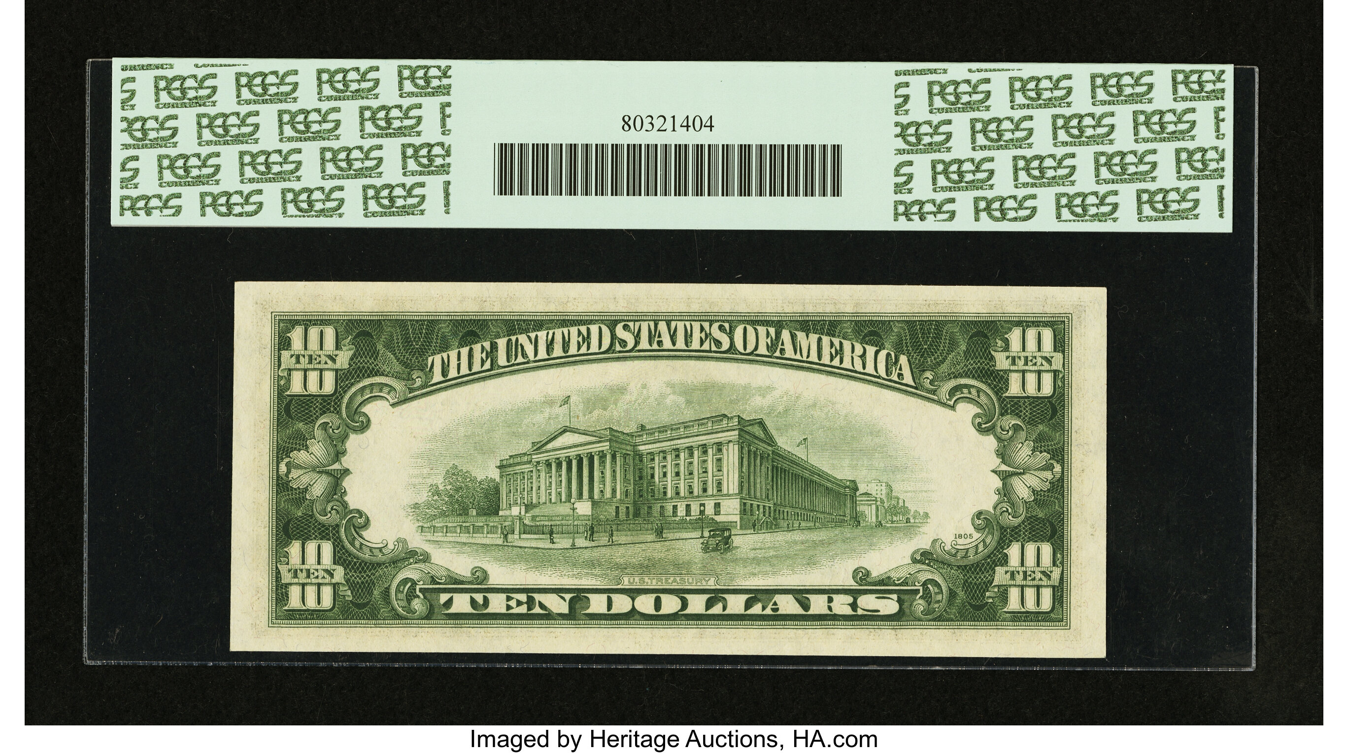 image for: Fr. 2015-G* $10 1950E Federal Reserve Note. PCGS Superb Gem New 68PPQ....