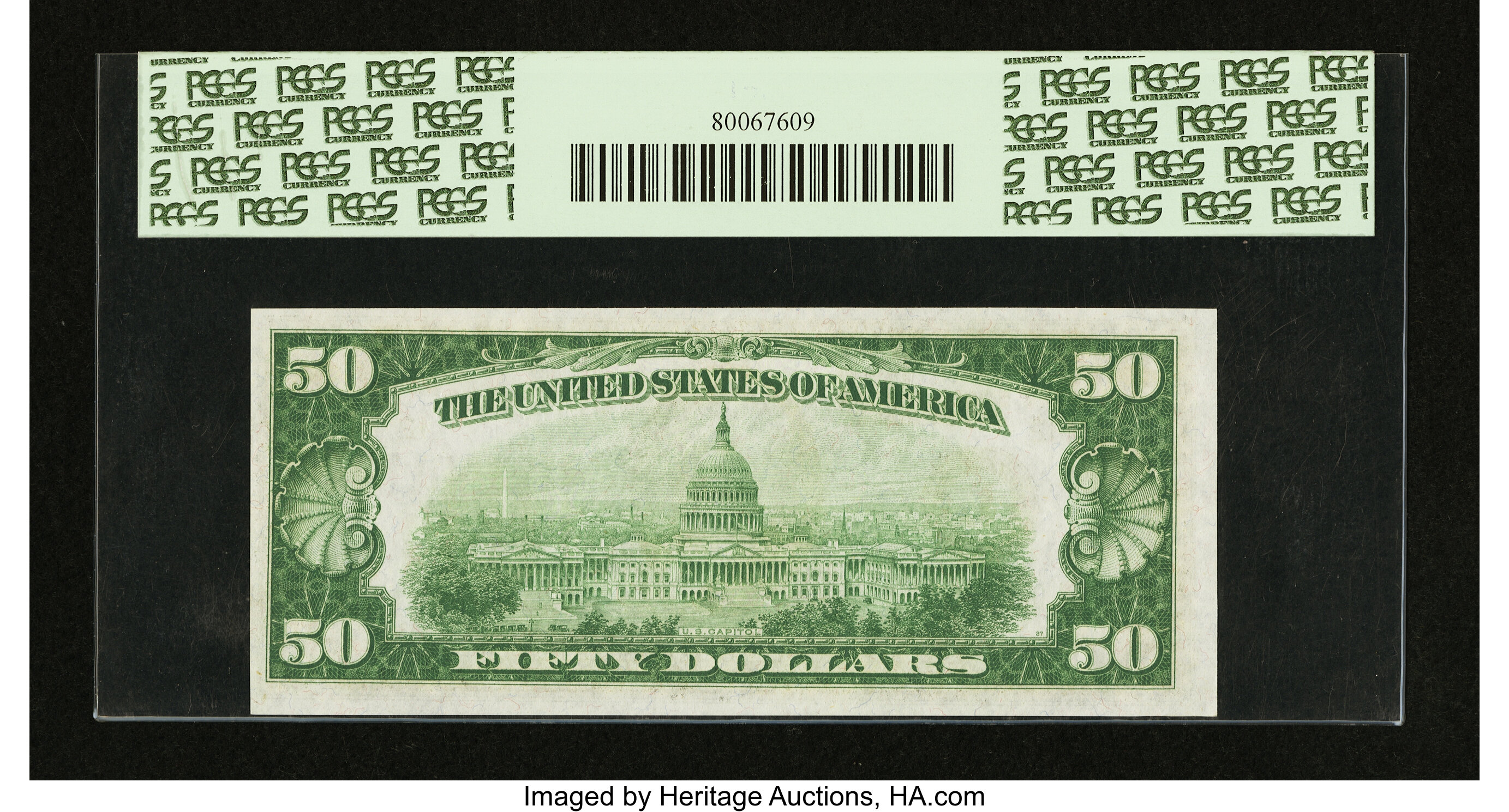 image for: Fr. 2101-L $50 1928A Federal Reserve Note. PCGS Choice New 63PPQ....