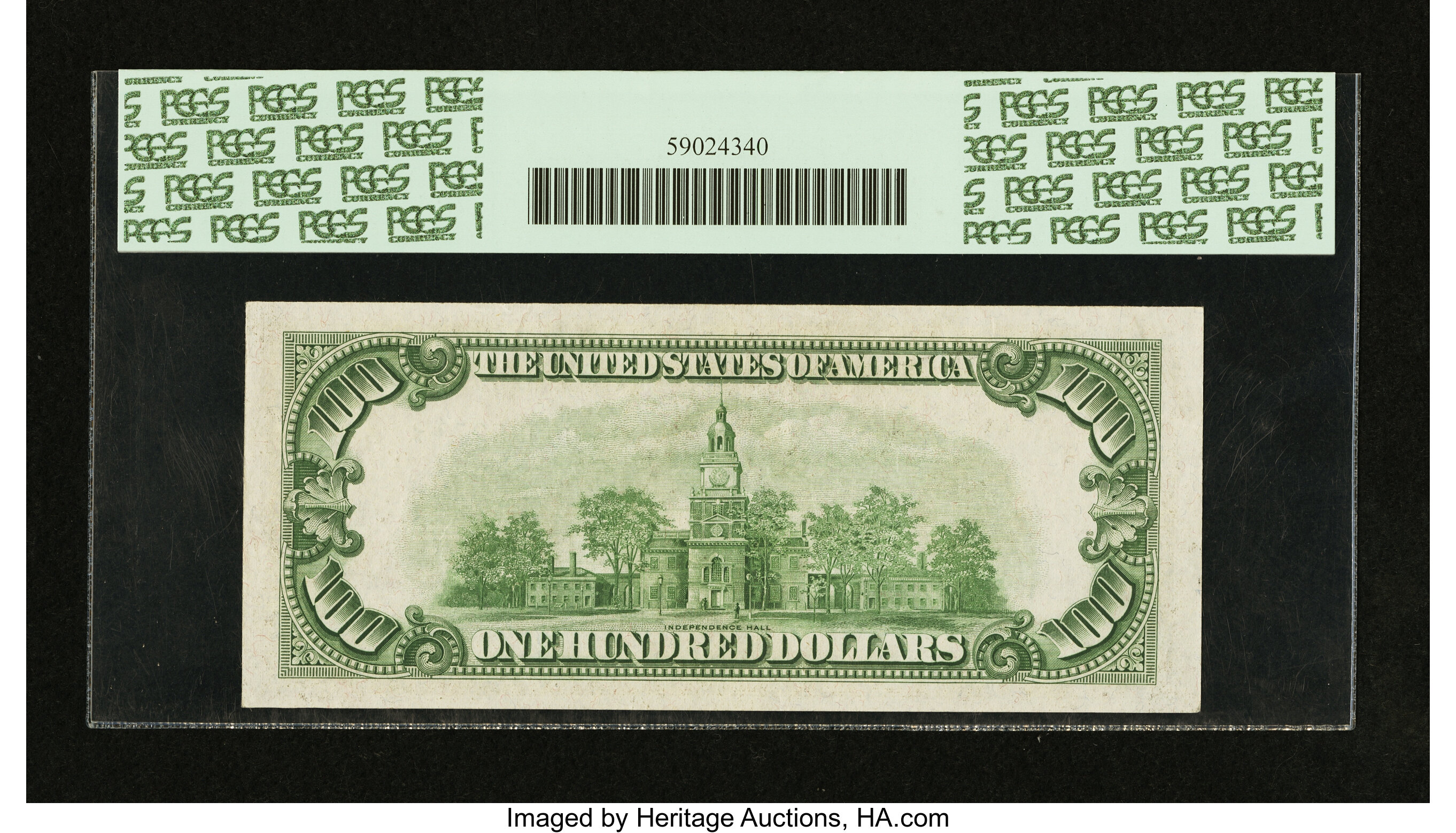 image for: Fr. 2155-E* $100 1934C Mule Federal Reserve Note. PCGS Very Choice New 64PPQ....