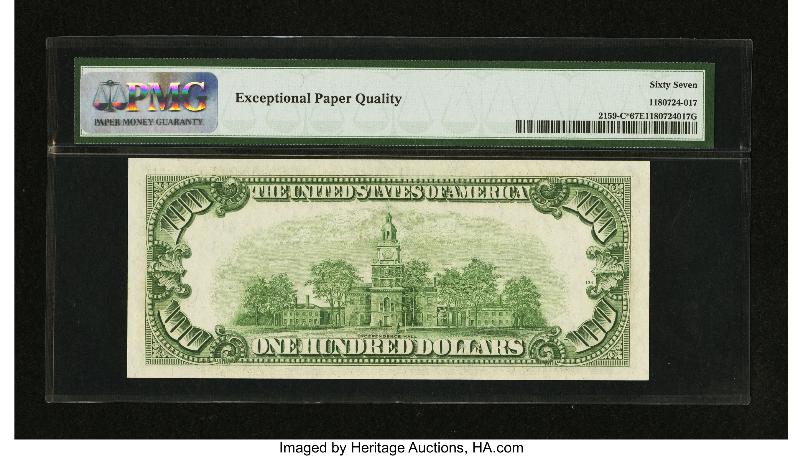 image for: Fr. 2159-C* $100 1950B Federal Reserve Note. PMG Superb Gem Unc 67 EPQ....