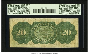 image for: Fr. 126 $20 1863 Legal Tender PCGS Apparent Fine 15....