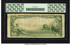 image for: Danville, IL - $50 1902 Plain Back Fr. 679 The Palmer NB Ch. # 4731...