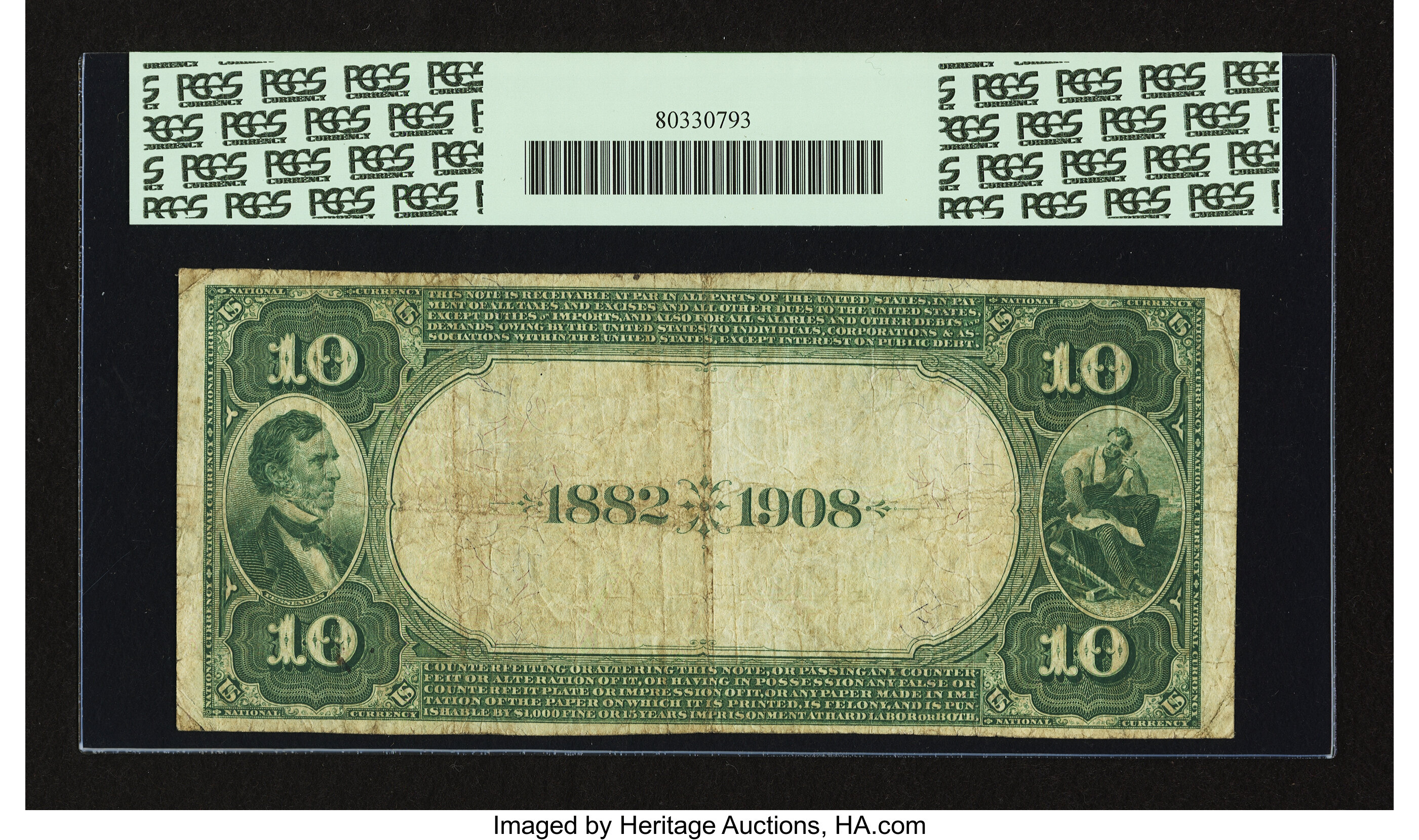 image for: Anamosa, IA - $10 1882 Date Back Fr. 540 The Anamosa NB Ch. # (M)4696...