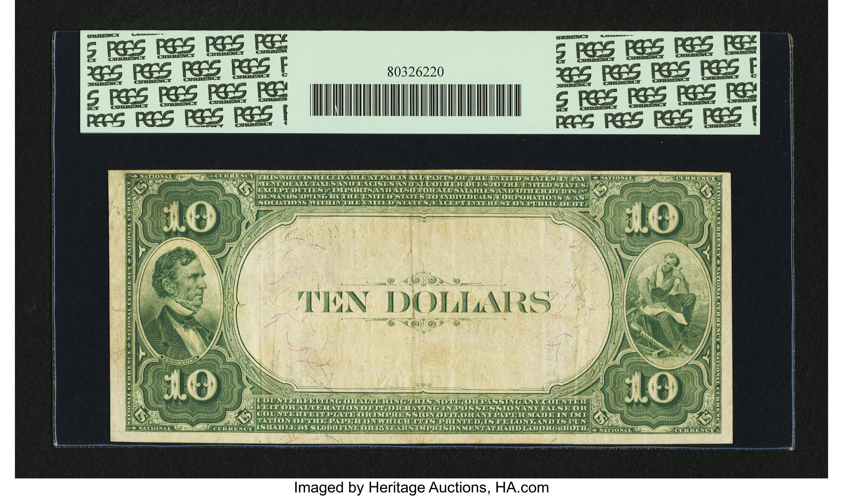 image for: Elizabethtown, KY - $10 1882 Value Back Fr. 579 The First-Hardin NB Ch. # (S)6028...