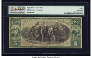 image for: Somerville, NJ - $5 Original Fr. 394 The First NB Ch. # 395...