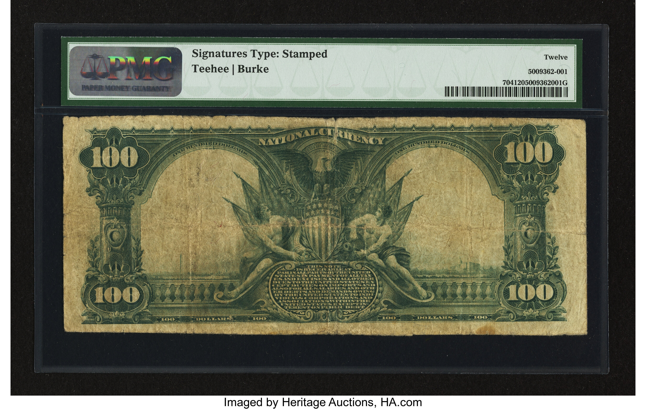 image for: Fort Worth, TX - $100 1902 Plain Back Fr. 704 The First NB Ch. # 2349...