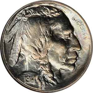image for: 1914-S Buffalo Nickel. MS-67 (NGC).