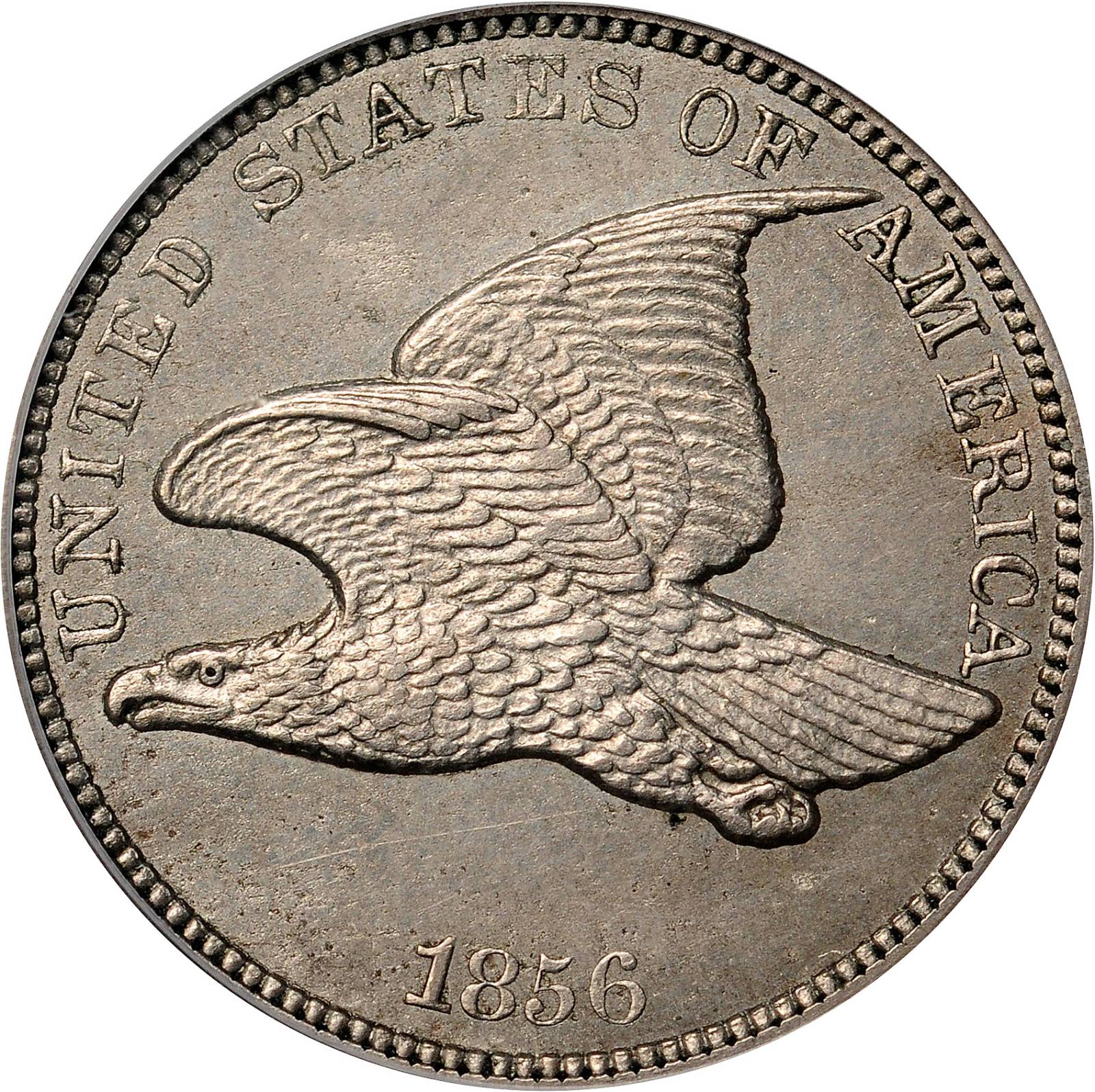image for: 1856 Pattern Flying Eagle Cent. Judd-183, Pollock-217, Snow-4. Rarity-7+. Proof-63 (PCGS).