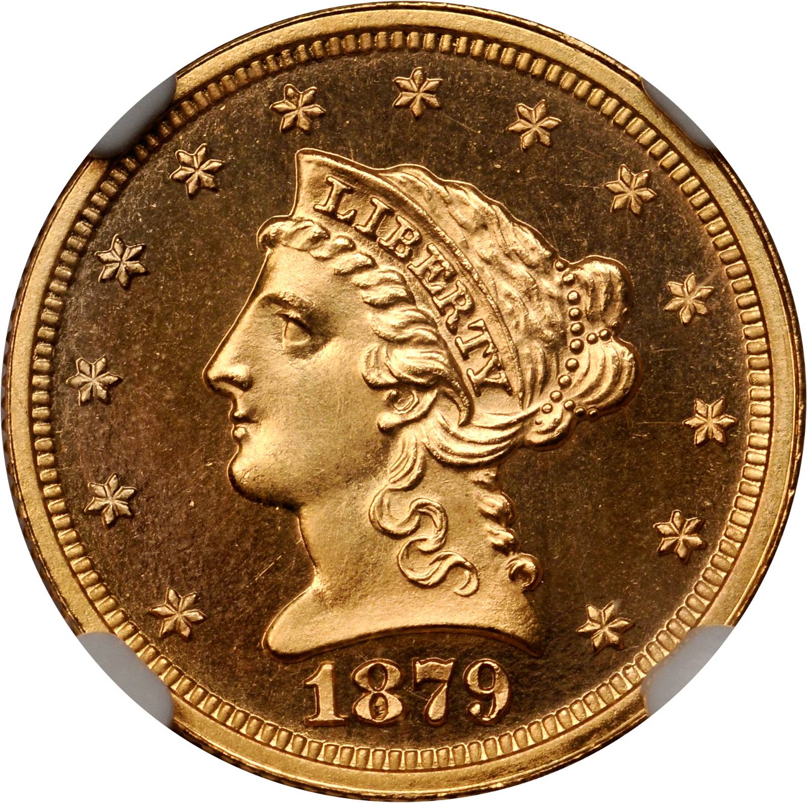 image for: 1879 Liberty Quarter Eagle. Proof-67 Cameo (NGC).