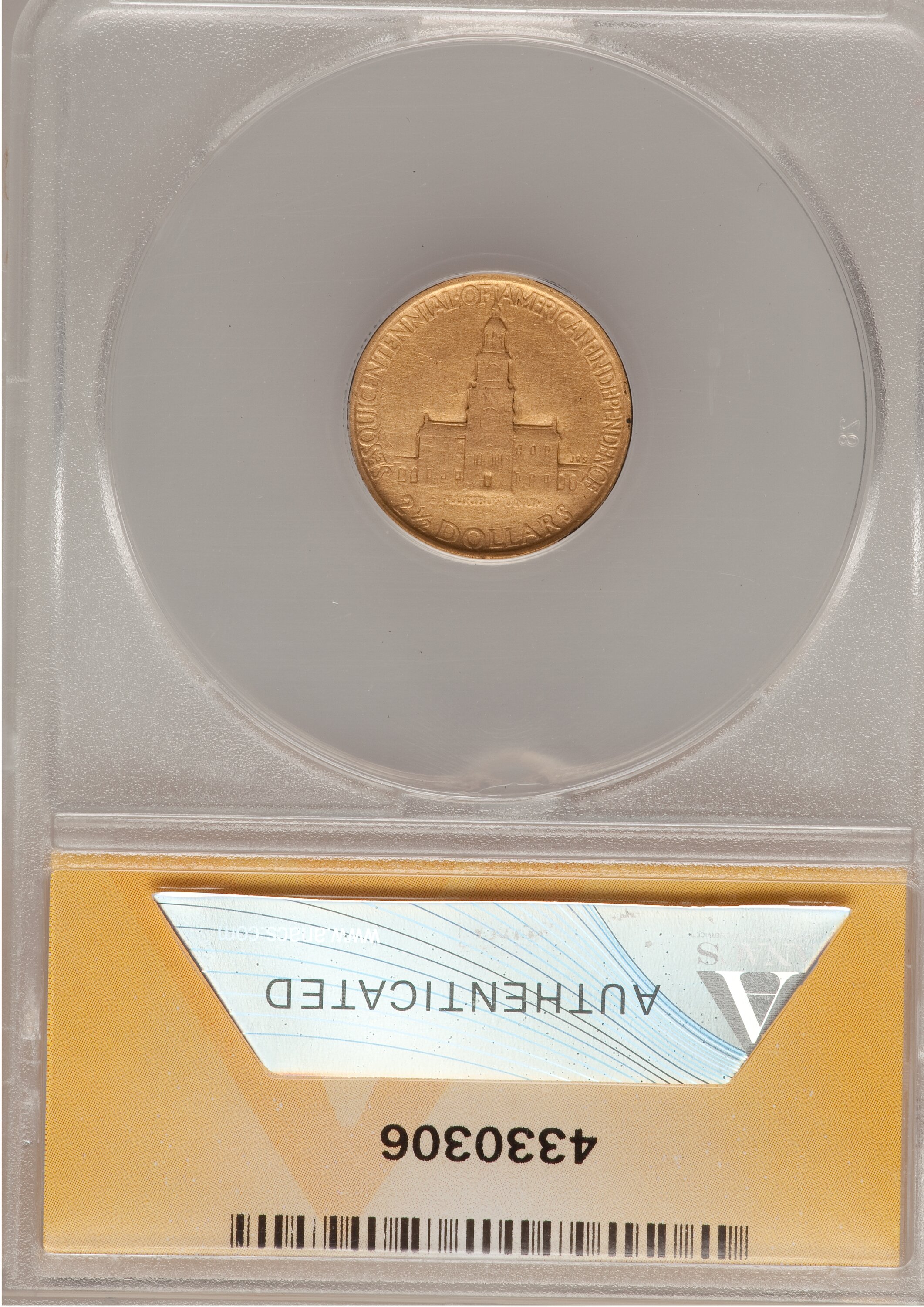 1926 $2 1/2 Sesquicentennial VF20 thumbnail 2