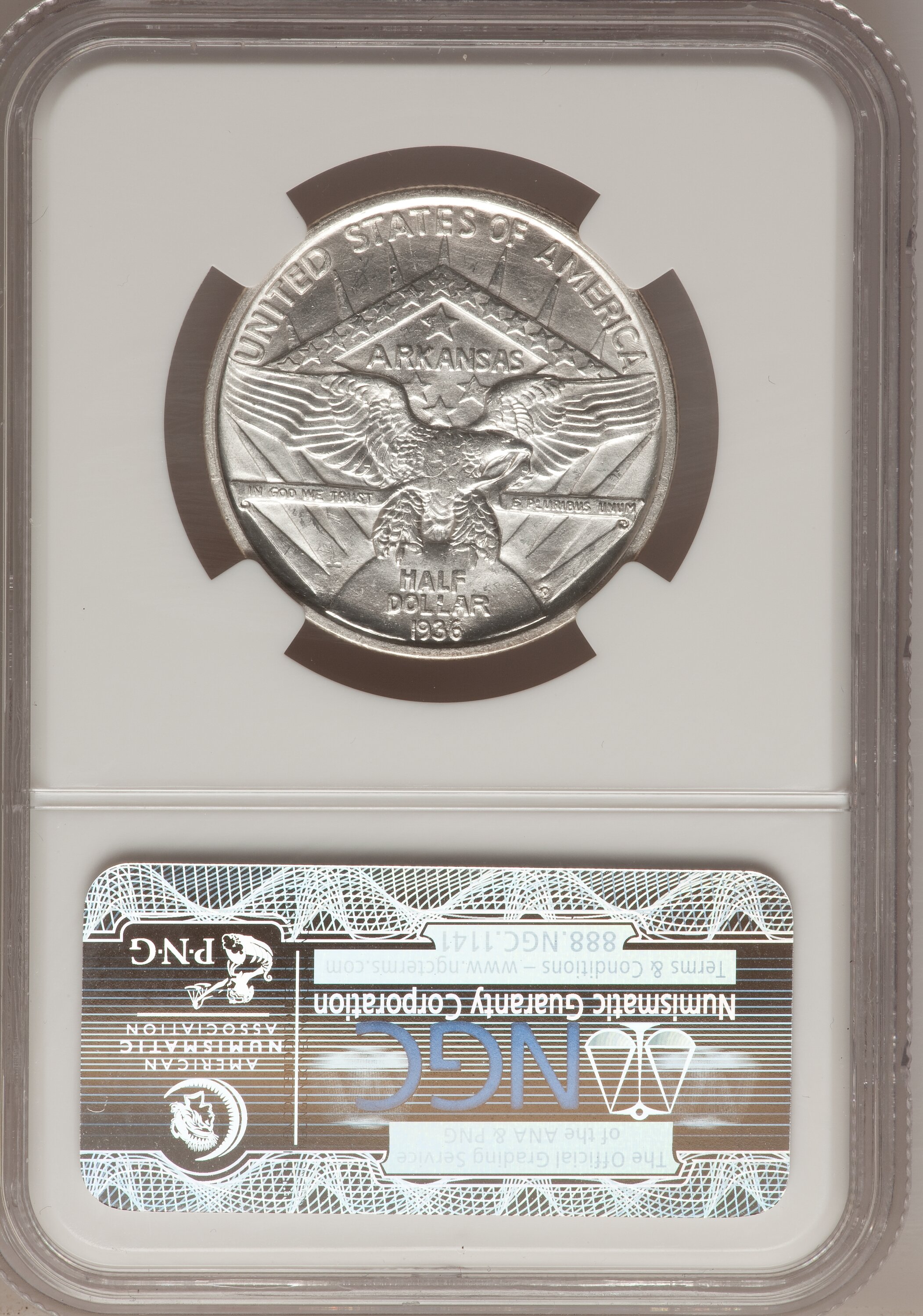 1936-D 50c Arkansas XF40 CAC thumbnail 12