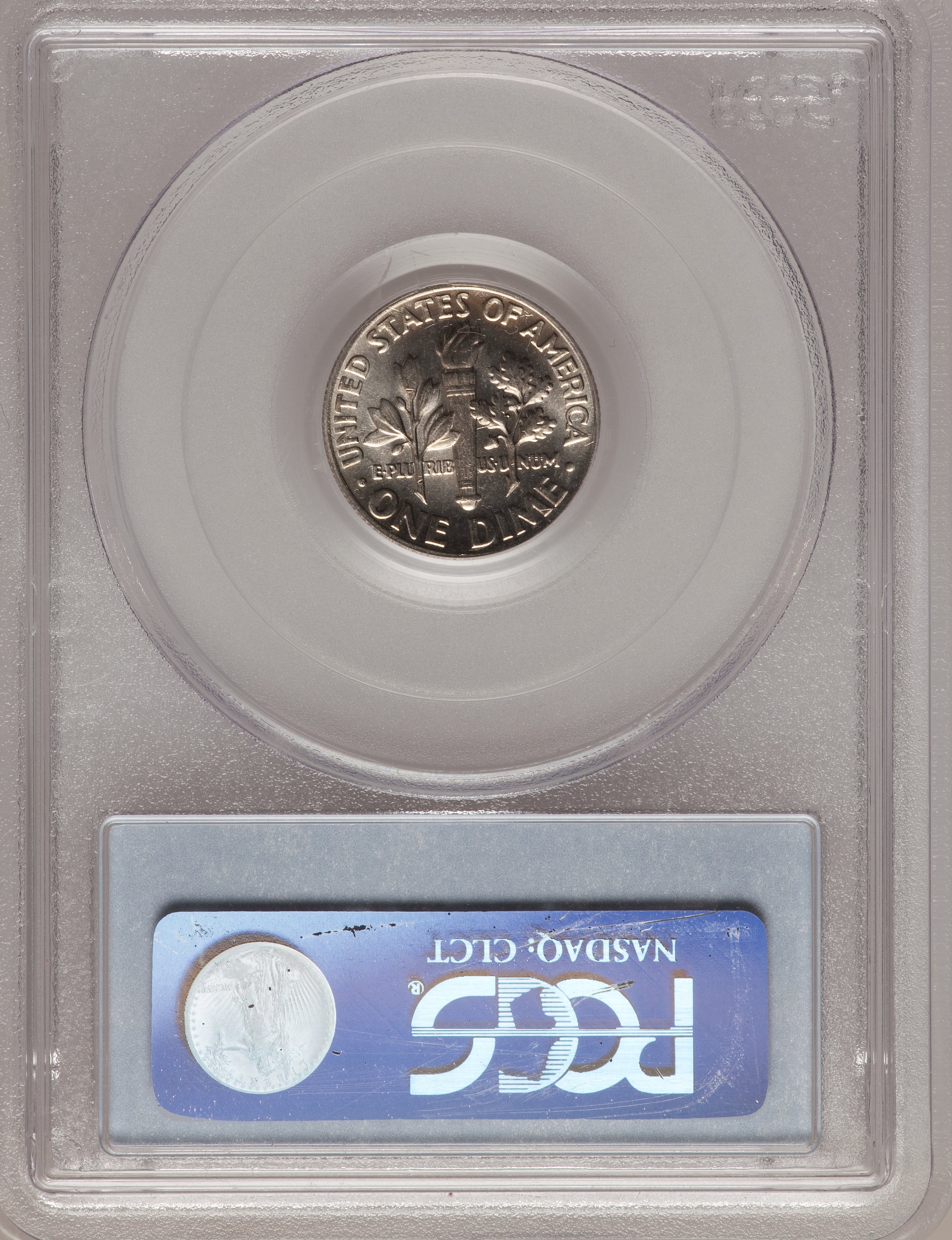 image for: 1972 10C MS65 Full Bands PCGS. PCGS Population (4/4). NGC Census: (0/2). Mintage: 431,540,000.  (#85141)...