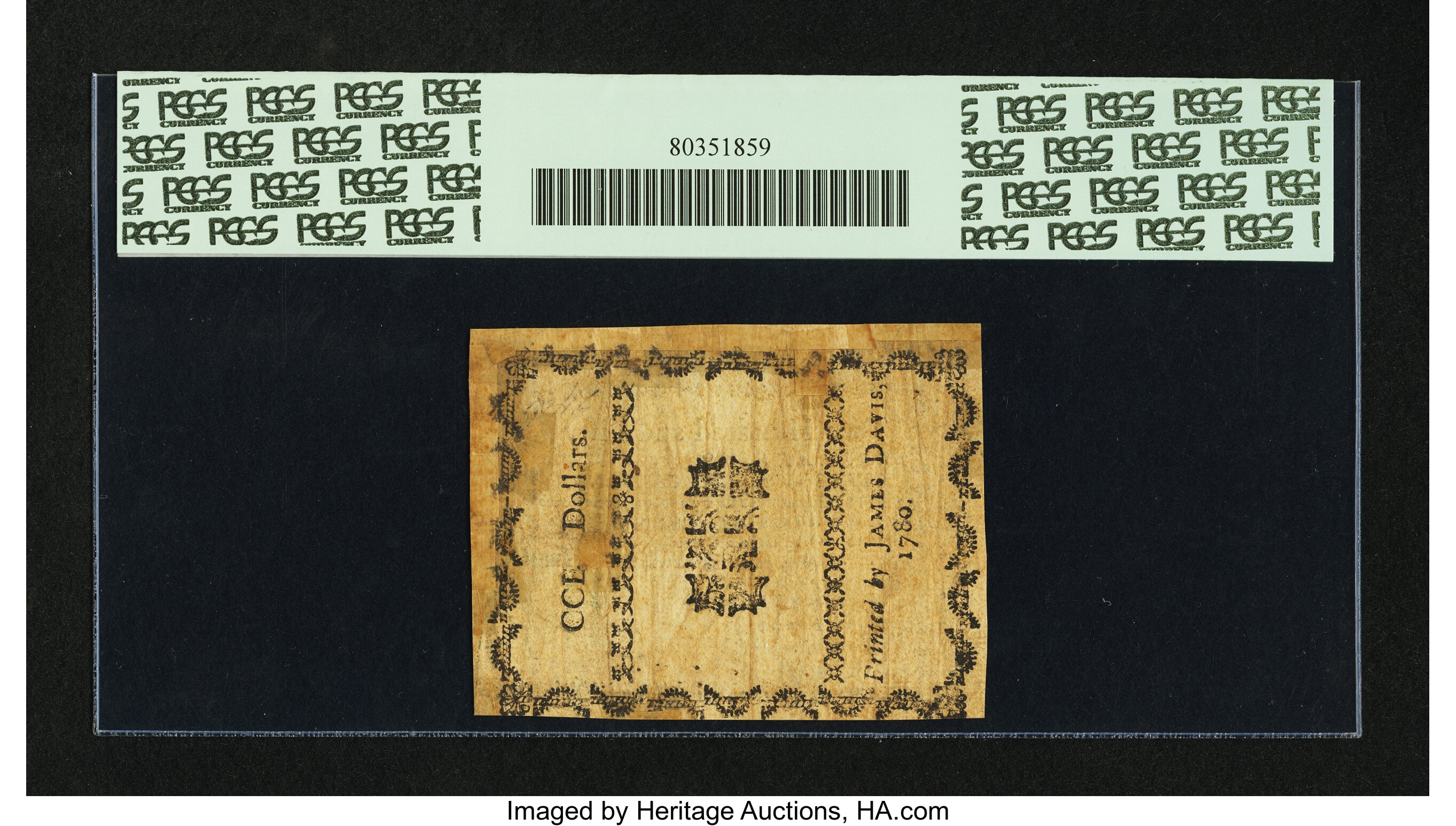 image for: North Carolina May 10, 1780 $250 PCGS Apparent Very Fine 25....