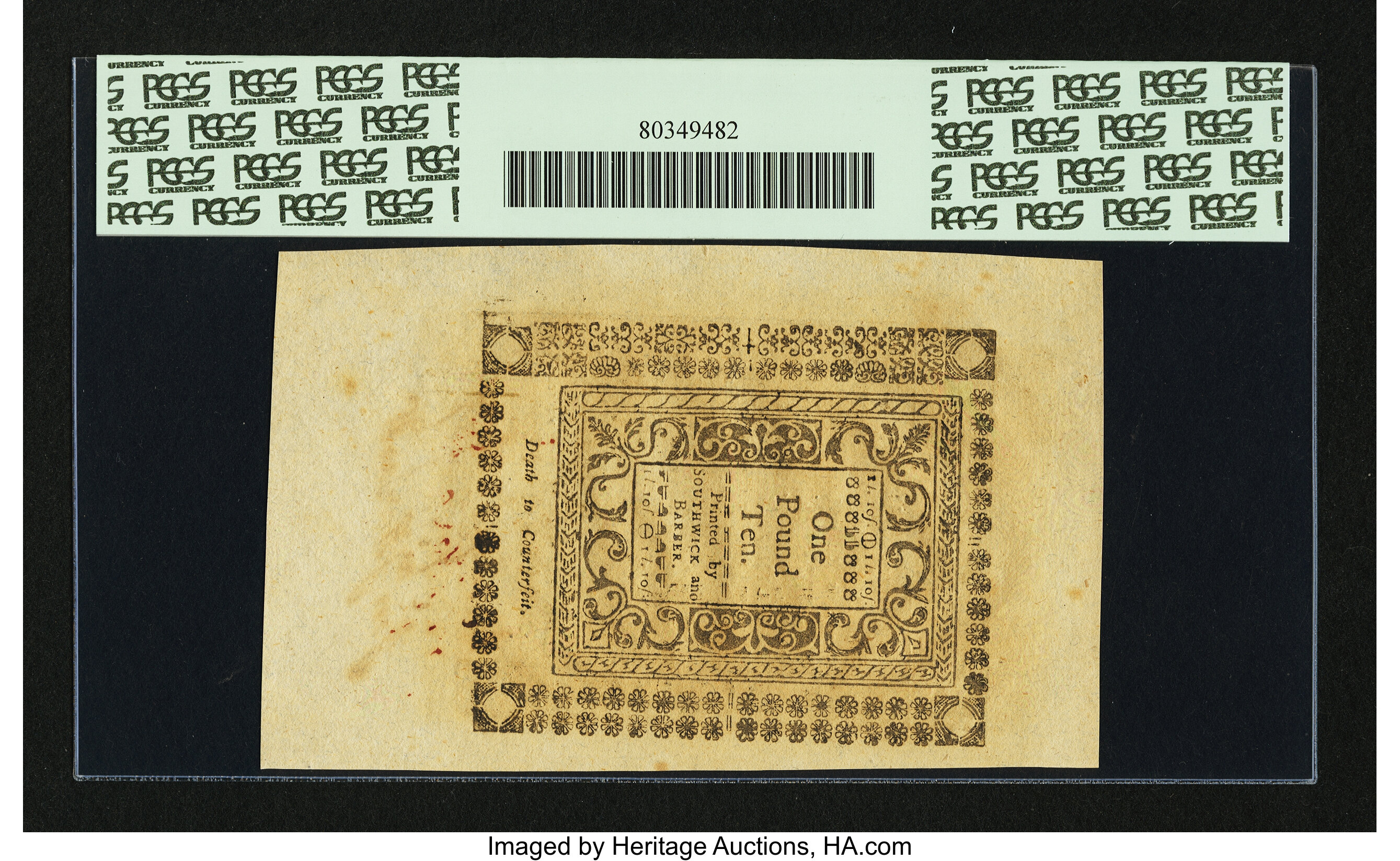 image for: Rhode Island May 1786 30s PCGS Gem New 65PPQ....