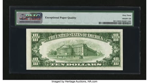 image for: Fr. 2011-H $10 1950A Federal Reserve Note. PMG Choice Uncirculated 63 EPQ....